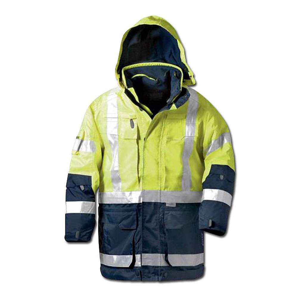 Sicherheitsjacke neongelb EN471 Klasse 3 Warnschutz Größe L 