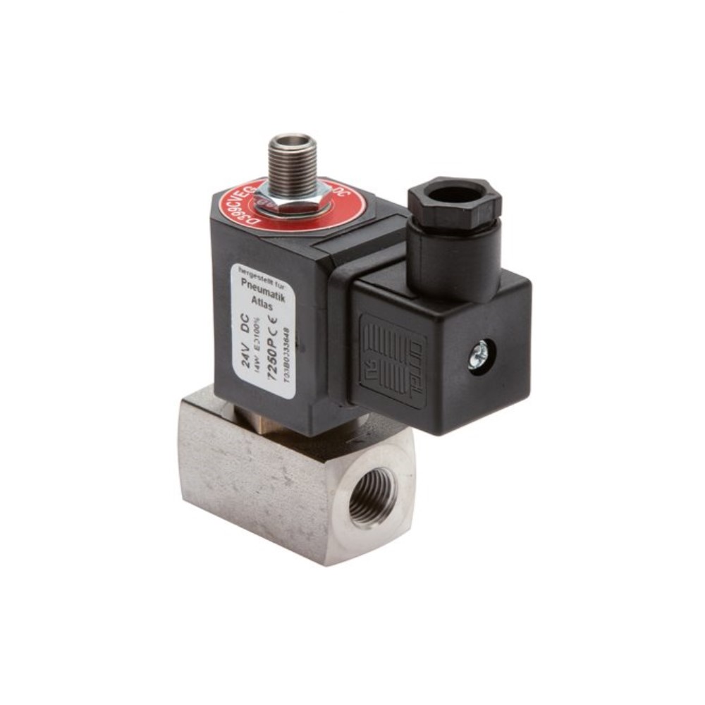 2 Wege Pneumatik Magnetventil 12V DC 1/8" Wegeventil Elektro Solenoid Luftventil 