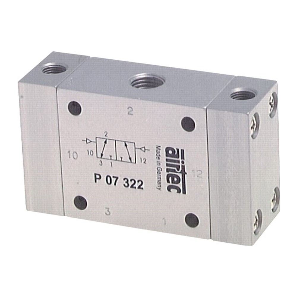 MOV-03 Heschen Druckluftventil 3-Wege-2-Position Drucktaster-Ventil G1/8 Gewindeanschluss roter Pilz 
